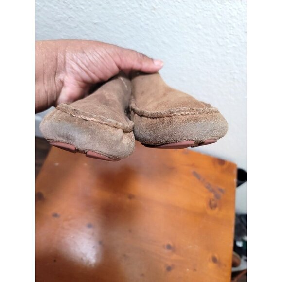 Ugg Mens Brown Suede Slip-On Loafers Slippers Size 9 - Picture 11 of 12